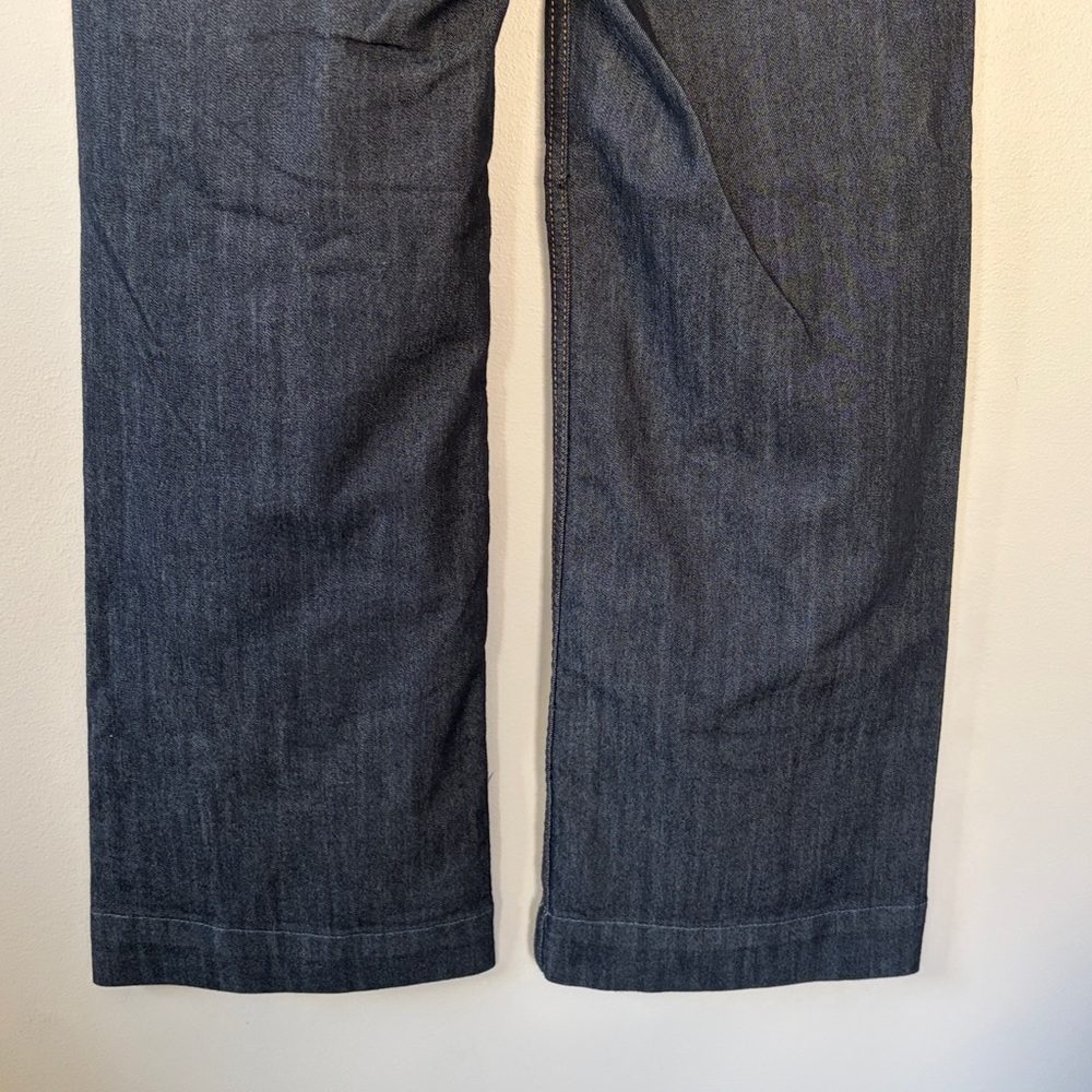 Anthropologie Maeve The Colette Wide Leg Jeans Size 24 Dark‎ Denim Rinse - Picture 6 of 13